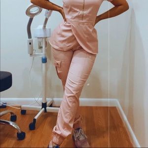 Jaanuu Women's Gold Zip Jogger